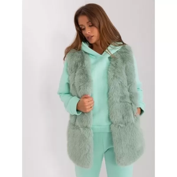  Dámská vesta WOOL FASHION ITALIA AT-KZ-2368.00P PISTACHIO 
