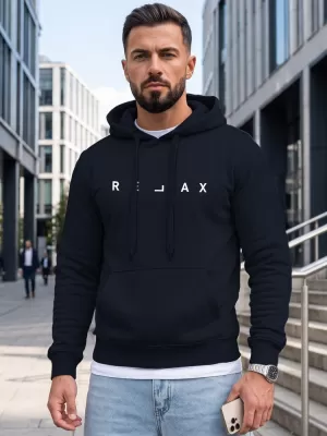Pánská mikina DSTREET TMAVĚ MODRÁ