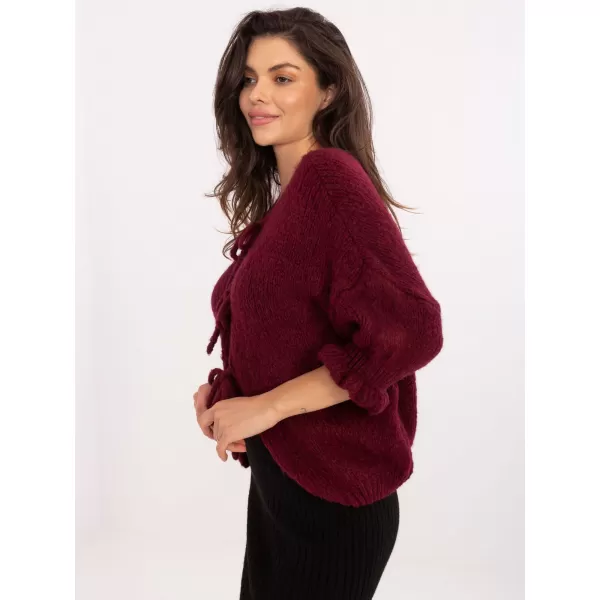  Dámský svetr ITALY MODA MI-SW-2911.91 BURGUNDY 