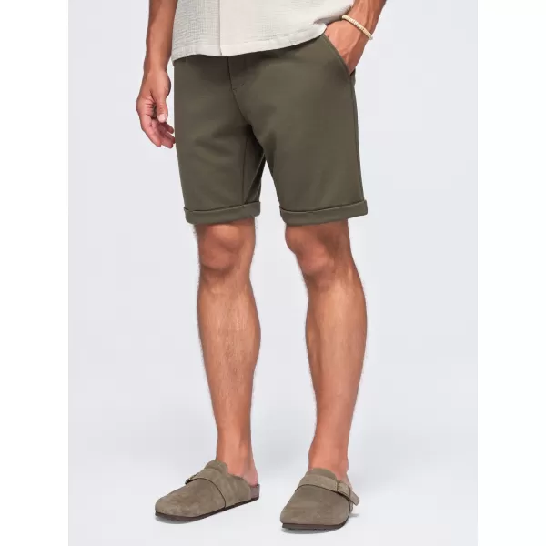  Pánské kraťasy OMBRE OM-SRCS-0206 OLIVE GREEN 