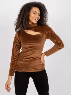 Dámská halenka ITALY MODA DHJ-BZ-6561.09P BROWN