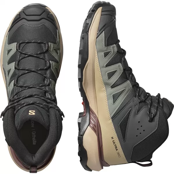  Pánské boty SALOMON X ULTRA 360 MID GORE-TEX L47743300 PHANTOM/DESERT TAN/RUM RAISIN 