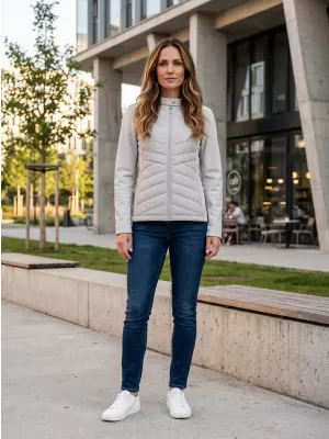 Dámská hybridní bunda MALFINI PREMIUM CROSS 556 SILVER GRAY