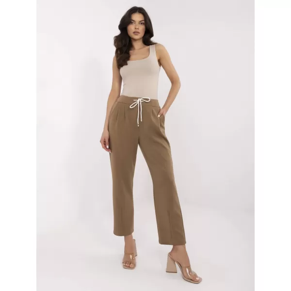  Dámské kalhoty ITALY MODA DHJ-SP-20523.66P LIGHT BROWN 