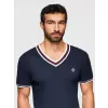 Pánské triko OMBRE OM-TSCT-0266 NAVY BLUE