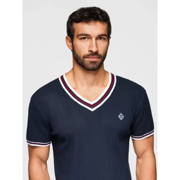  Pánské triko OMBRE OM-TSCT-0266 NAVY BLUE 