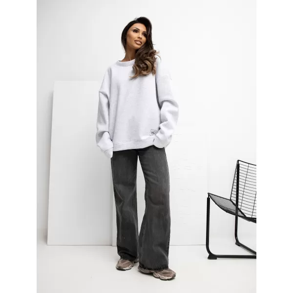  Dámská mikina RUE PARIS RV-BL-A1038.01P LIGHT GREY 