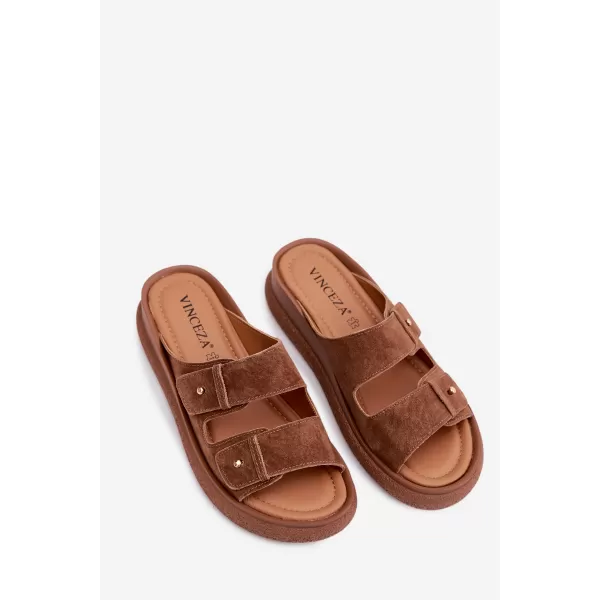  Dámské pantofle VINCEZA 66916 CAMEL 