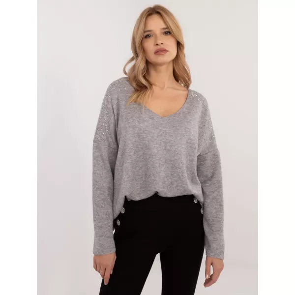  Dámský svetr ITALY MODA DHJ-SW-17690.21 GRAY 