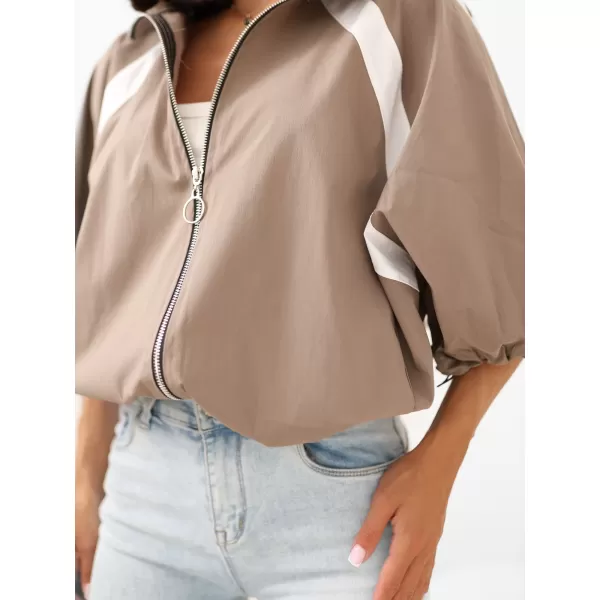  Dámská mikina ITALY MODA MI-BL-K71751.94 DARK BEIGE 