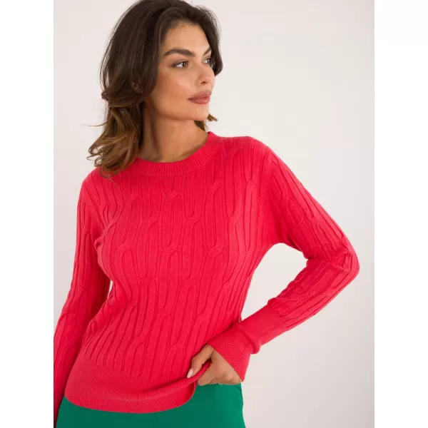  Dámský svetr WOOL FASHION ITALIA AT-SW-2338-2.61 CORAL 