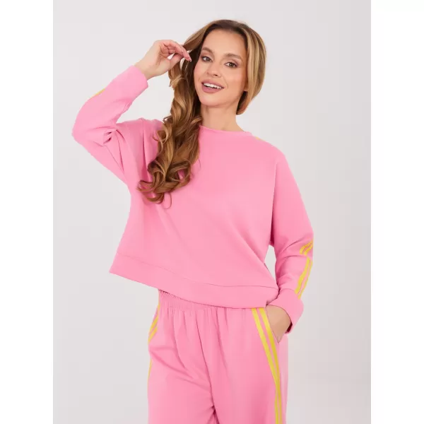  Dámská tepláková souprava RUE PARIS IT-KMPL-21772.63 DARK PINK 