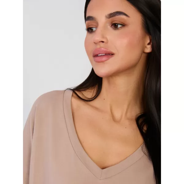  Dámské triko RUE PARIS RV-BZ-A1092.47 DARK BEIGE 