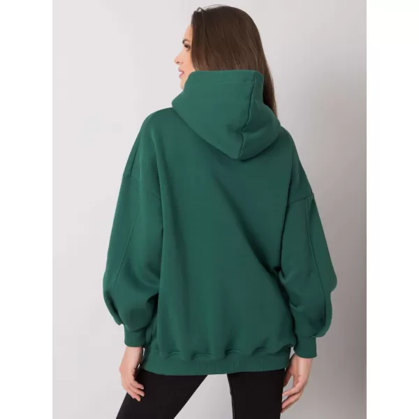  Dámská mikina RUE PARIS RV-BL-7357.35X DARK GREEN 