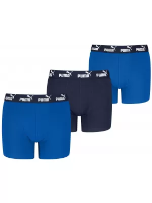 Dětské boxerky PUMA ELEMENTS BOYS BASIC BOXERS 3P 93896307 BLUE COMBO