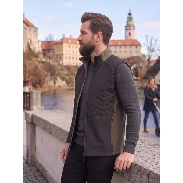  Pánská lehká vesta ALPINE PRO BERF 3 BLACK 