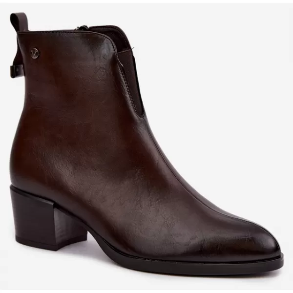  Dámské kotníkové boty VINCEZA 58654 CHOCOLATE 