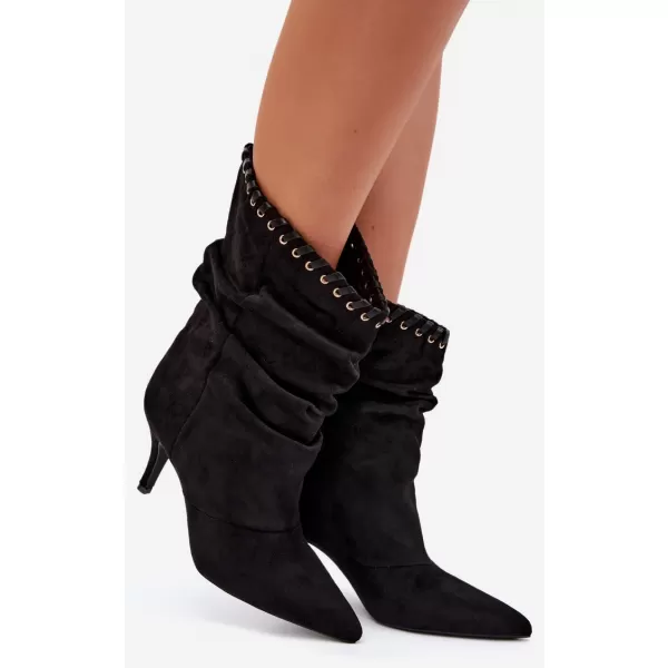  Dámské kotníkové boty BOTO 2568A BLACK 
