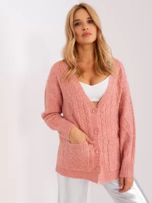 Dámský svetr WOOL FASHION ITALIA AT-SW-2358.31 BRIGHT PINK