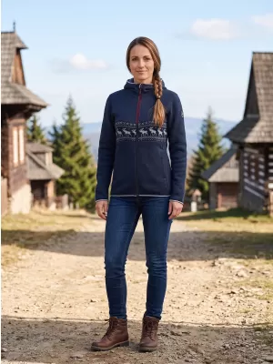 Dámský hřejivý svetr ALPINE PRO NORESA MOONLIT OCEAN VARIANTA PA