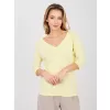 Dámské triko RUE PARIS RV-BZ-A1189.24 BRIGHT YELLOW