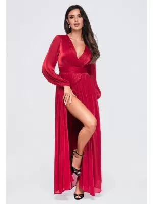 Dámské šaty LARICA LA-OM-DLR418 RED