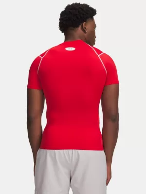Pánské triko UNDER ARMOUR UA HG ELITE COMP SS 6015382-600 ČERVENÁ