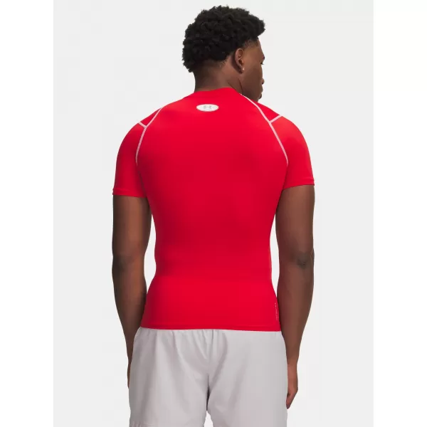 Pánské triko UNDER ARMOUR UA HG ELITE COMP SS 6015382-600 ČERVENÁ 