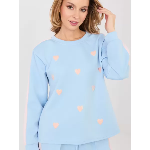  Dámská tepláková souprava RUE PARIS IT-KMPL-22211.32 LIGHT BLUE 