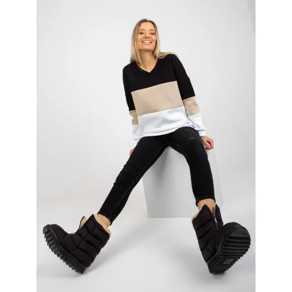  Dámská mikina RELEVANCE RV-BL-8377.89 BLACK AND BEIGE 
