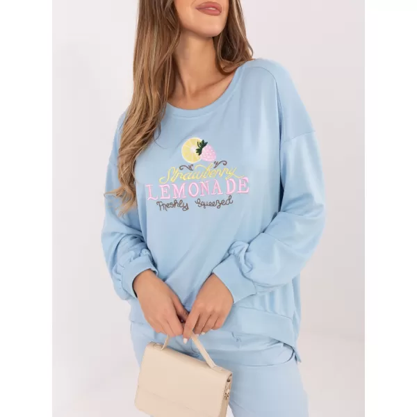  Dámská mikina RUE PARIS RV-BL-A1218.11P LIGHT BLUE 