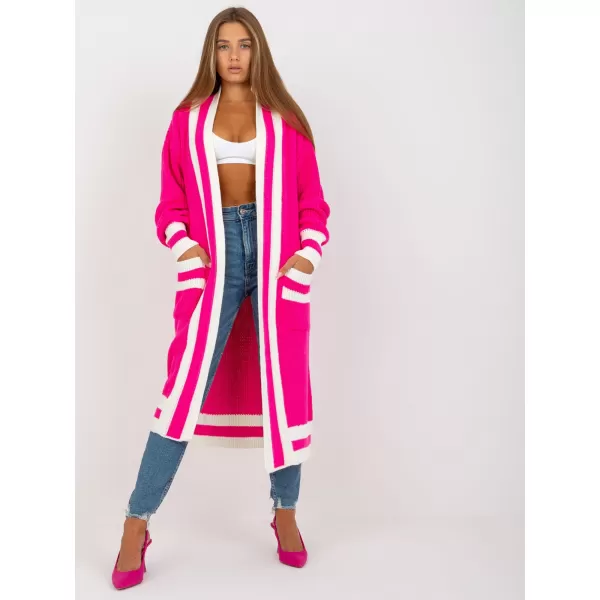  Dámský svetr RUE PARIS LC-SW-0291.06X FLUO PINK 