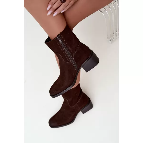  Dámské kotníkové boty BOTO 9624 CHOCOLATE 