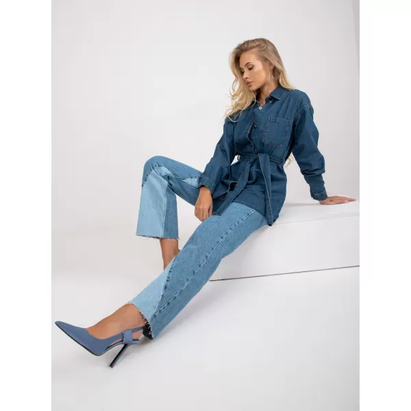  Dámské šaty RUE PARIS RO-SK-ELB-2312.58 DARK BLUE 