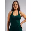 Halter top s vestavěnou podprsenkou NEBBIA PRIMAL 863 DARK GREEN