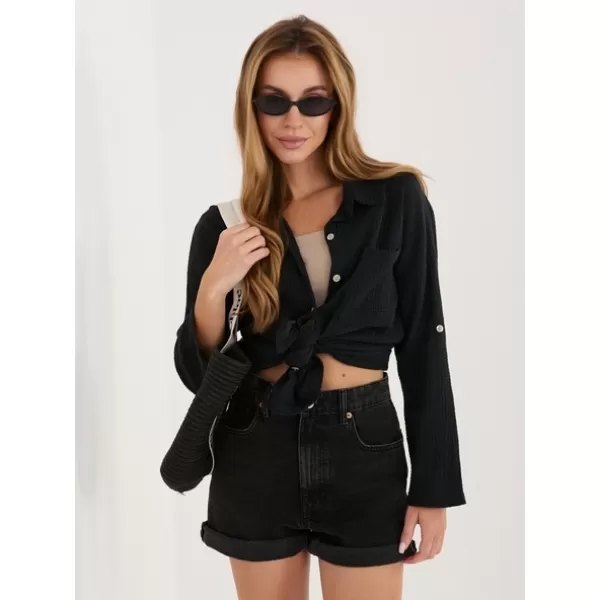  Dámská košile ITALY MODA MI-KS-2337.77 BLACK 