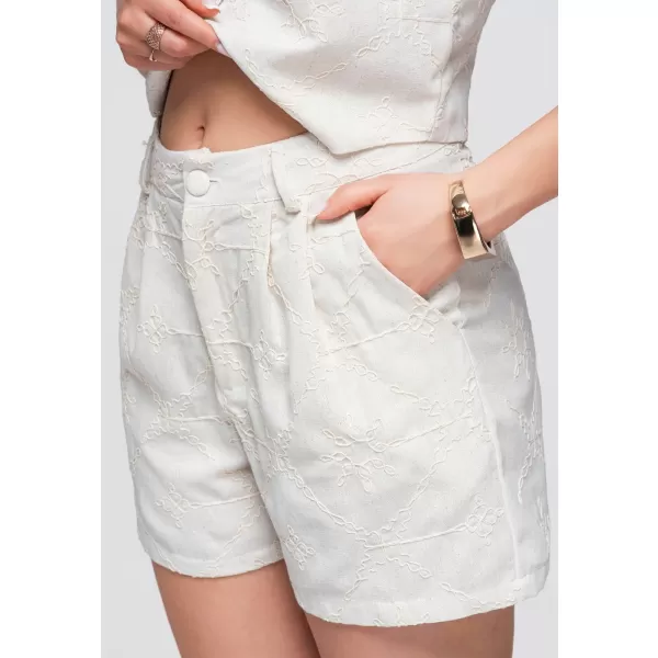  Dámské kraťasy OMBRE OW-ST-E0019 BEIGE 