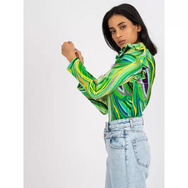  Dámská halenka ITALY MODA DHJ-BZ-6533C.90 BRIGHT GREEN 