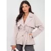 Dámský kabát RUE PARIS IT-PL-FL10069.65 BEIGE