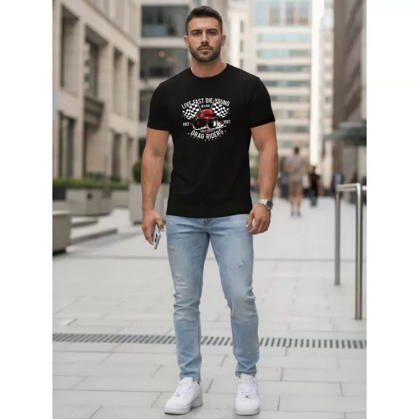  Pánské triko DSTREET ČERNÁ 