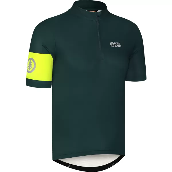  Pánský cyklo dres NORDBLANC CAMEL NBSMF8079 TMAVĚ ZELENÁ 