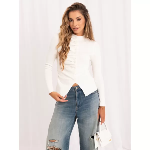  Dámský svetr ITALY MODA IR-SW-57817.17 ECRU 