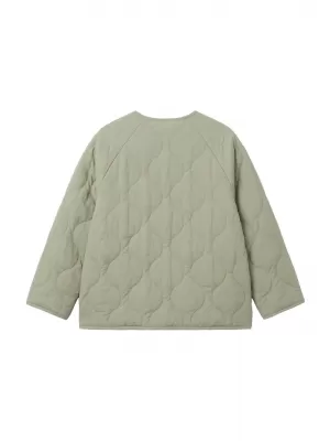 Dívčí prošívaná bunda URBAN CLASSICS UCK7175-03259 SOFT SALVIA