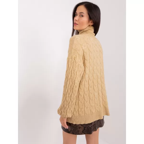  Dámský svetr WOOL FASHION ITALIA AT-SW-2348.95 CAMEL 