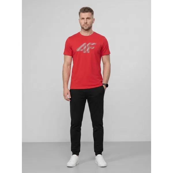  Pánské triko 4F 4FWMM00TTSHM3342 RED 