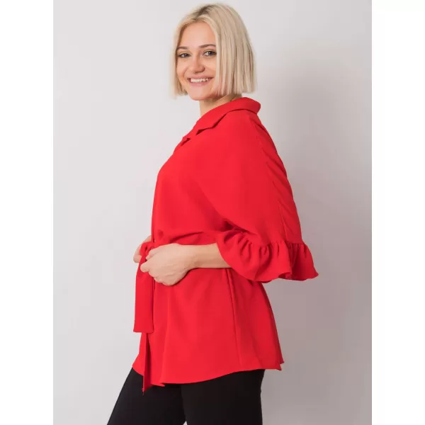 Dámská halenka RUE PARIS CHA-BZ-3576.25 RED 