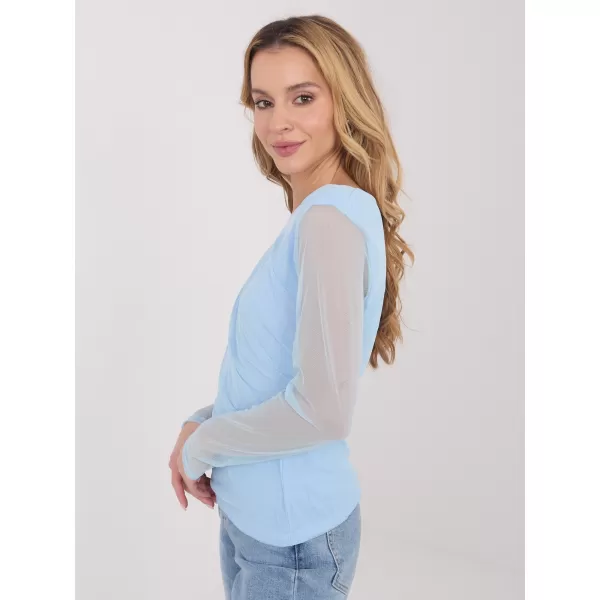  Dámská halenka ITALY MODA IT-BZ-21915.57 LIGHT BLUE 