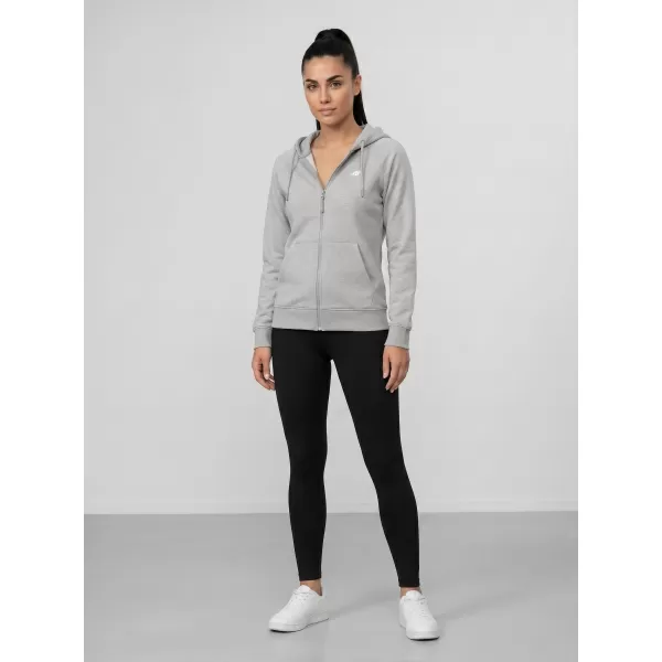  Dámská mikina 4F 4FWMM00TSWSF2535 COLD LIGHT GREY MELANGE 