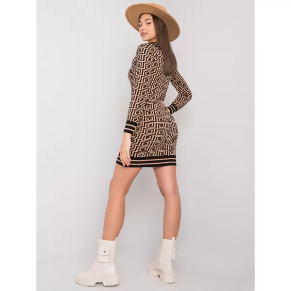  Dámské šaty OCH BELLA TW-SK-BI-ZS5218.50 CAMEL 
