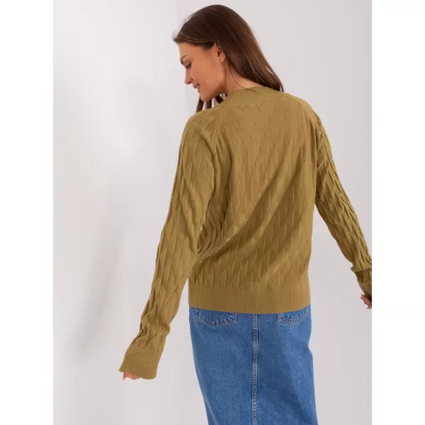  Dámský svetr WOOL FASHION ITALIA AT-SW-2326.37X OLIVE 